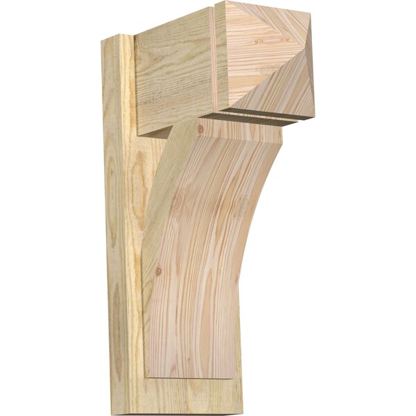 Ekena Millwork Thorton Arts & Crafts Rough Sawn Outlooker, Douglas Fir, 8"W x 14"D x 22"H OUT08X14X22THR03RDF - main